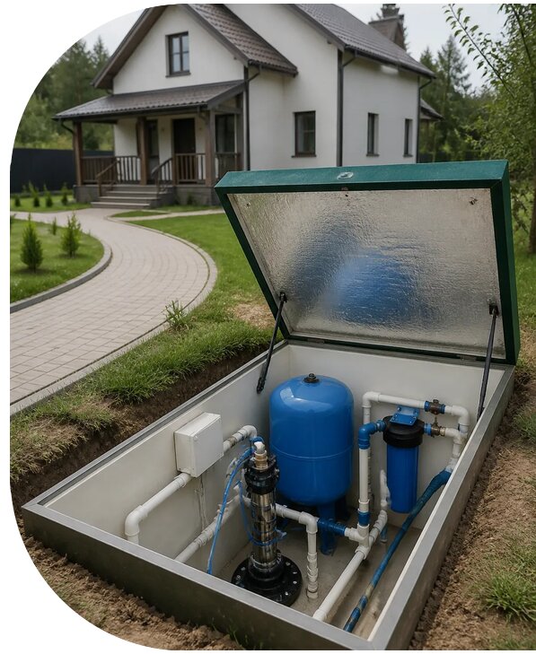 Автономное водоснабжение дома в Новотроицке от 157020 р. | АПаруса-Нвт