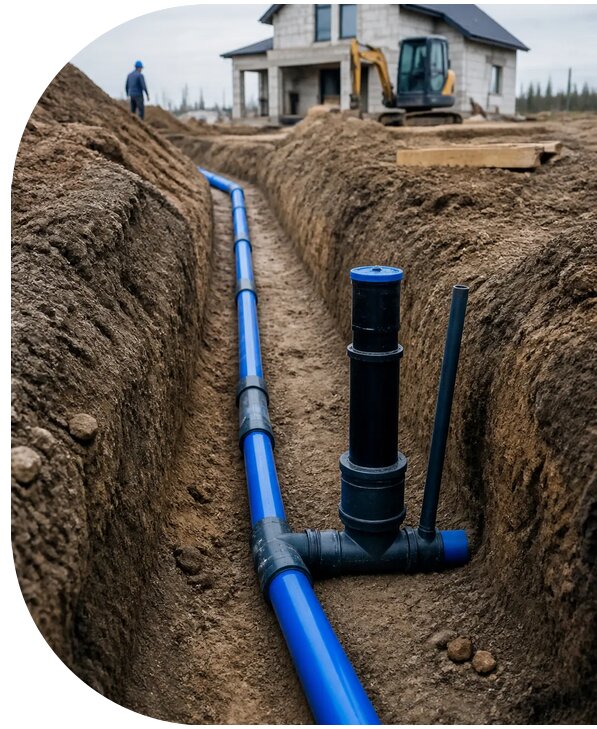 Строительство сетей водоснабжения в Новотроицке от 2617 р. | АПаруса-Нвт