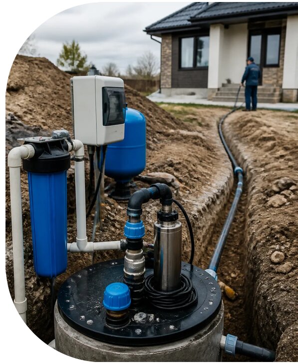 Обустройство артезианской скважины в Новотроицке от 157020 р. | АПаруса-Нвт