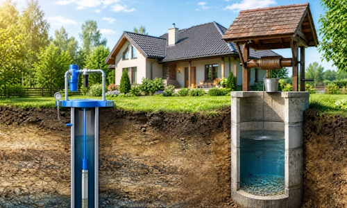 Автономное водоснабжение загородного дома Новотроицк: скважина или колодец